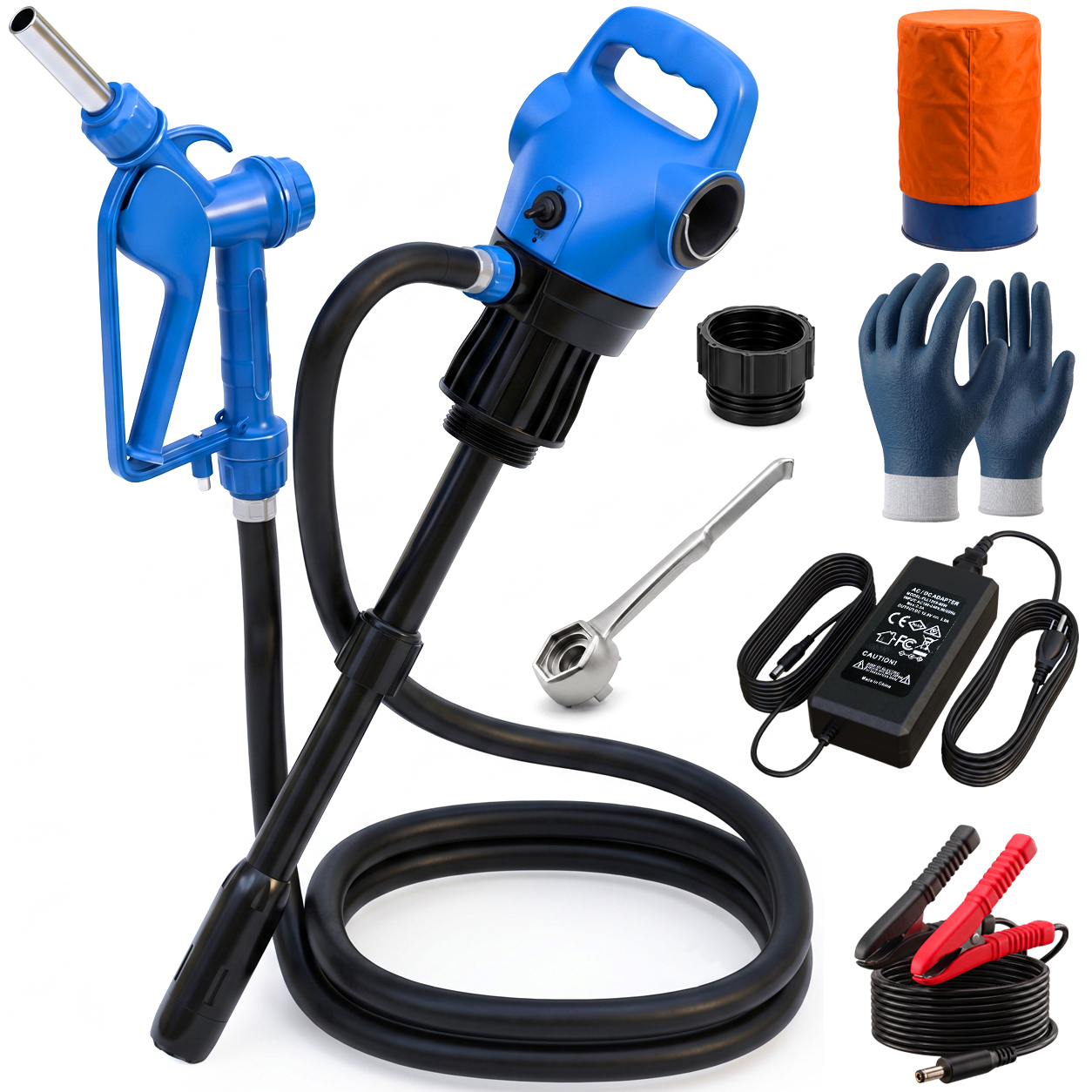 NPGLOBAL Electric Drum Pump — Full Kit